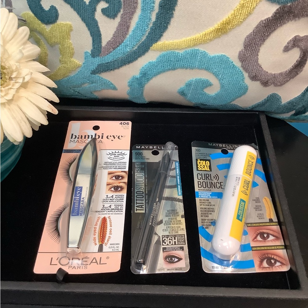 L’Oreal Mascara, Maybelline Mascara & Maybelline Tattoo Studio Eyeliner